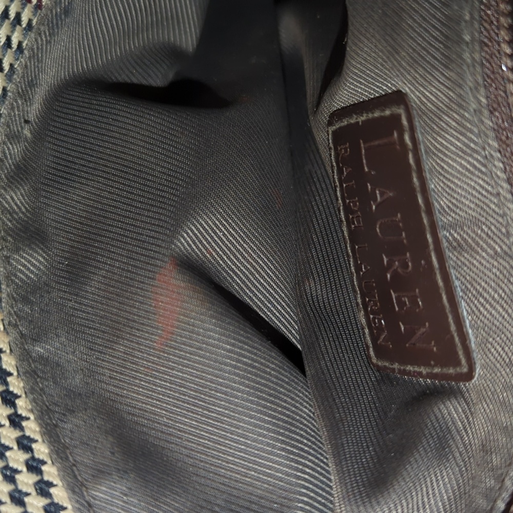 Vintage LAUREN by Ralph Lauren Houndstooth Purse - Picture 10 of 14